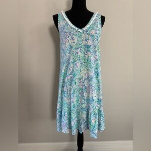 Lilly Pulitzer Camilla Swing-Dress Surf Blue “Soleil it on Me Sz S